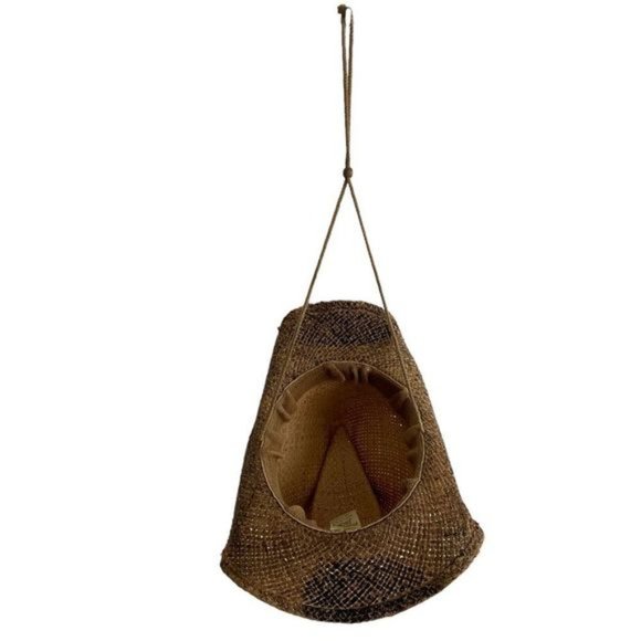 PANAMA JACK Unisex Straw Woven Western Cowboy Hat Tan Black One Size main image 9